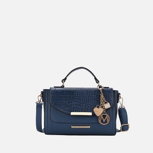 MKF Collection Sylvie Croco Embossed Vegan Leather Women’s Satchel Shoulder Bag by Mia K - 1 of 4