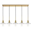 Elegant Lighting Waltz 5 light brass Pendant - 2 of 4