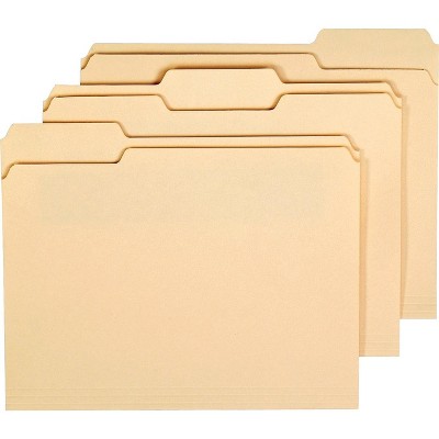 MyOfficeInnovations Heavyweight File Folders 3 Tab Letter Size Manila (16719PK) 24388184