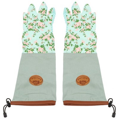 The Lakeside Collection Rose Print Garden Gloves 2 Pieces