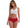 INSPIRE CHIC Women's Mid-Waisted Modal Solid Cotton Soft Breathable Full Coverage Briefs 2 Packs - 4 of 4