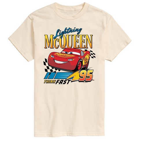 Men's - Cars - Lightning Mcqueen Think Fast 95 Short Sleeve Graphic T ...