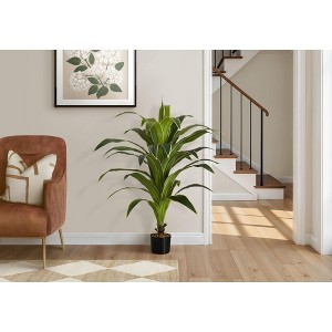 Sapphtopaz Artificial Dracaena Tree with Black Pot, Real Touch Artificial Tree Artificial Plant, Room Decor for Home Office Foyer Porch - 1 of 4