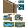 Jasonwell Foldable Pet Pool - Collapsible Dog Bath & Wading Tub for All-Size Dogs & Kids - 71" - Mdf Wood Blue - 4 of 4