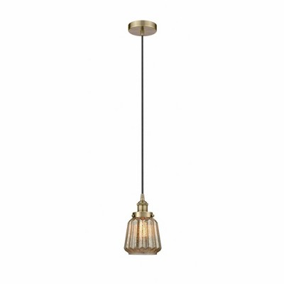 Chatham - 1 Light Mini Pendant In Art Deco Style-11.75 Inches Tall and 7 Inches Wide