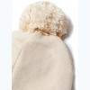Stellou & Friends 100% Cotton Hat with Fleece Lining Beanie with Pom Pom for  Kids Boys and Girls - Beige - 2 of 3