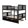 Full Over Full Bunk Bed with Twin Size Trundle and Ladder - 4 of 4