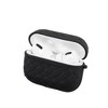 Insten Case Compatible with AirPods Pro - Weave Shaped Skin Cover with Keychain, Black - 4 of 4