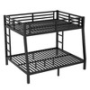 CAVINAS Full XL Black Bunk Bed with Two-Side Ladder,Modern Metal Bed Frame for Adults,Teens - 2 of 4