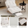 MOONMISS Comfortable Corduroy Adjustable Accent Chair and Footrest Set, Thick-Padded Lounge Chair For living room - 2 of 4