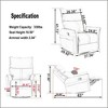 PU Rocking Recliner, 360-degree Rotating & Sliding Baby Rocking Chair, Modern Small Rocking & Rotating Recliner For Bedroom - 4 of 4
