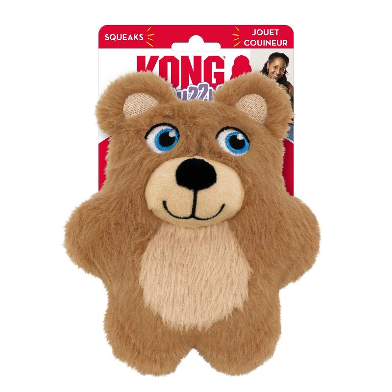 KONG Snuzzles Kiddos Teddy Bear Dog Toy - S/M, 1 of 4