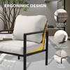 EAGLE PEAK Sunset Dune Collection Modern Patio Furniture Chair, Wicker Metal Outdoor Dining Chairs - 4 of 4
