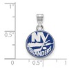 Black Bow Jewelry Sterling Silver New York Islanders NHL Small Pendant - 2 of 3