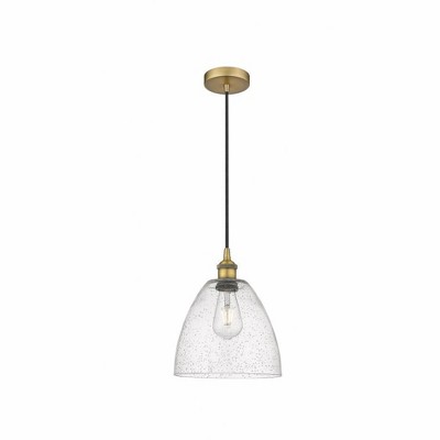 Edison Dome - 1 Light Cord Hung Mini Pendant In Industrial Style-12.25 Inches Tall and 9 Inches Wide