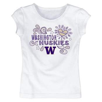 NCAA Washington Huskies Toddler Girls' White T-Shirt