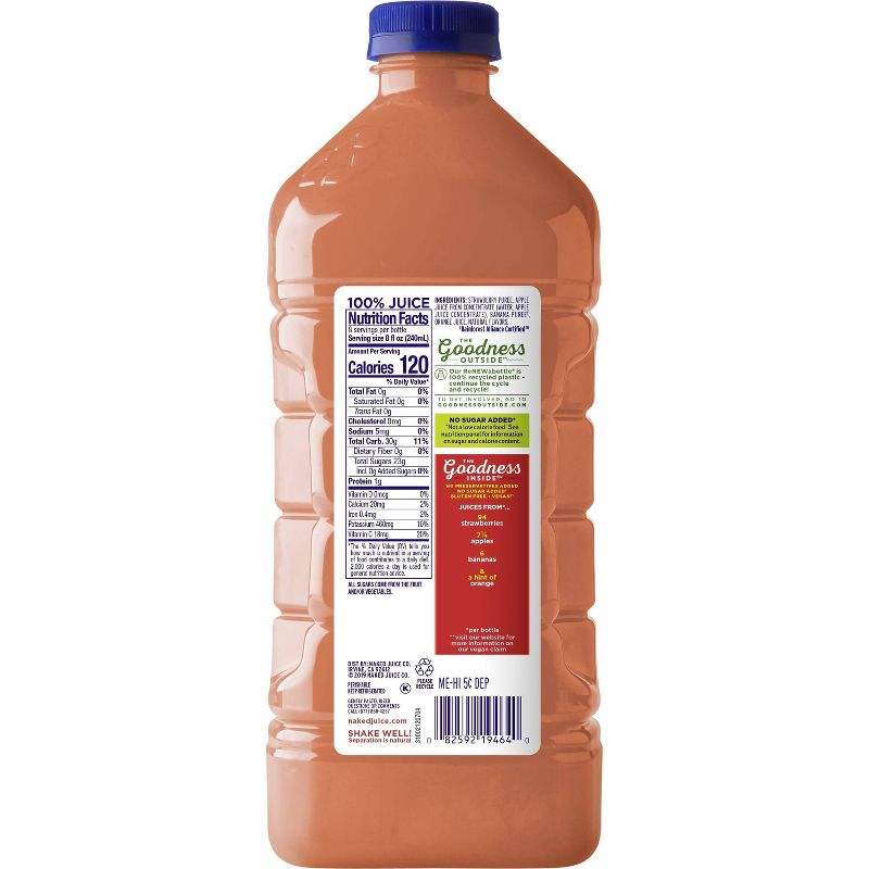 Naked Juice Smoothie Strawberry Banana - 64 fl oz, 3 of 5