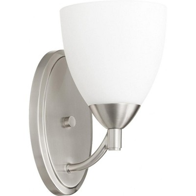 Quorum Lighting Barkley 1-Light Satin Nickel Wall Sconce