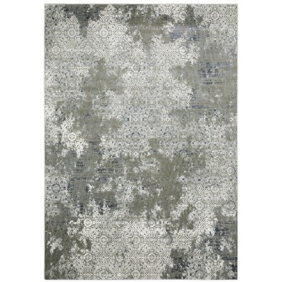Oriental Weavers Gemini 002H2 Ivory/ Grey Indoor Area Rug - 3'10" x 5'5"