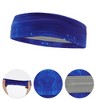 Unique Bargains Flexible Sport Headband Purple Blue 1 Pc - 3 of 4