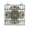 Chloe Lighting Tiffany-Glass Victorian Window Panel 25x25 - 3 of 3