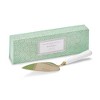 Portmeirion Sophie Conran Cake Server - White Porcelain Ripple Handle with Gold Metal Plate, 10 Inch Dessert & Pastry Serving Utensil - 3 of 4