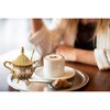 Aoibox Vintage European Peacock Sugar Bowl with Lid & Spoon, Glass & Zinc Alloy Container for Sugar, Spice, Salt,Coffee Bar,Kitchen,Wedding Party,Gold - 2 of 4