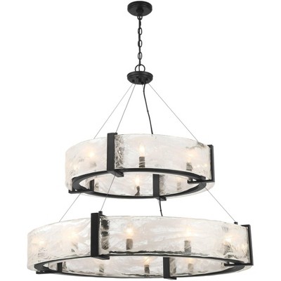 Minka Lavery Cloud Break 39 3/4" Wide Coal Black 20-Light Pendant