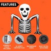 Joyfy 5.5 FT Halloween Inflatables Outdoor Decorations, Inflatable Skeleton Ground Breaker with LEDs for Halloween Party Yard Garden Lawn Decorations - 4 of 4