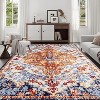 Gulches Vintage Printed Area Rug Ultra Soft Faux Cashmere, Machine Washable, Non-Slip, Kid and Pet Friendly - 3 of 4
