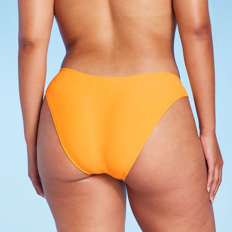 Women's Low-Rise Scoop Front High Leg Cheeky Bikini Bottom - Wild Fable™, 5 of 8