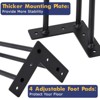 Metal Table Legs,Table Legs Replacement Heavy Duty Square Tube Desk Legs Furniture Legs, Heavy Duty Sturdy Leg,Dining Table Set of 4 - 2 of 4