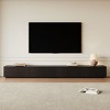 POVISON Modern Black TV Stand, Minimalist Long Media Console for up to 100 Inch TV with 4 Drawers, Sub-package, 118" - 2 of 4