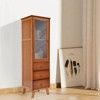 YIYIBYUS Modern Bamboo Kitchen Sideboard with 3 Drawers, Accent Buffet Hutch Cabinet, Brown - 3 of 4