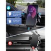 Itopfox Wireless Car Charger, Auto-Clamping Air Vent Mount 15W/10W/7.5W Fast Charging for iPhone 15/14/13/12/11, Samsung Galaxy Series - 3 of 4