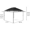 12' x 12' Outdoor Gazebo, Heavy Duty Double Roof Patio Gazebo with Netting and Curtains, Outdoor Patio Canopy for Deck Backyard Garden Lawns - 2 of 4