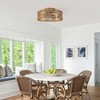 Parrot Uncle 18" Farmhouse Gold Flush Mount Ceiling Fan with Light and Remote - 2 of 4
