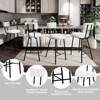 GustoWave Bar Stools Set of 2, Modern Barstools with Back, 22 inch Seat Height Island Stools with Metal Legs for Bar, Kitchen - 4 of 4