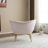 NicBex Modern Accent Chair Lounge Chair with Gold Metal Legs Comfy Chair Armchair for Living Room, Makeup Room - 4 of 4
