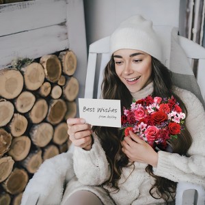 Pop Up Flower Cards, Paper Flower Bouquet 3D Popup Greeting Cards, Birthday Card, Anniversary Card with Blank Card and Envelop for Women, Gift for Mom - 1 of 4