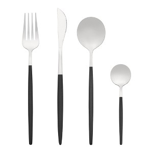 REGALWOVEN Stainless Steel Mirror Polished Durable Rust-Proof Serving Sets 24 Pcs 1 Set - 1 of 4