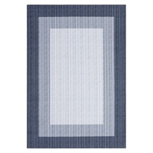 Washable Modern Bordered Rug Non Slip Low Pile Rug Soft Throw Floor Cover Abstract Foldable Indoor Carpet for Living Room Bedroom Playroom Nursery - 1 of 4