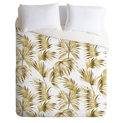 Twin/Twin XL Marta Barragan Camarasa Golden Palms Comforter Set Yellow - Deny Designs