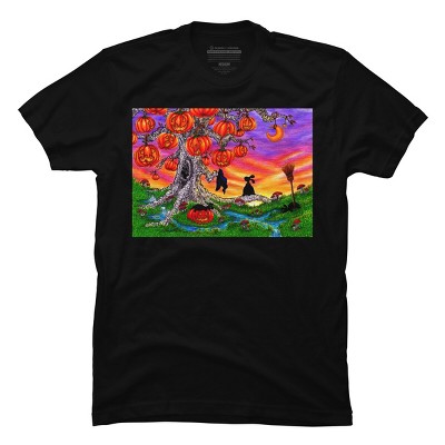 Men's Design By Humans WAITING FOR HALLOWEEN By Buddyforme T-Shirt