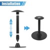 Unique Bargains Cover Support Pole Adjustable Height from 12" to 54" 6-Stage Extension ABS Black 1 Pc - 4 of 4