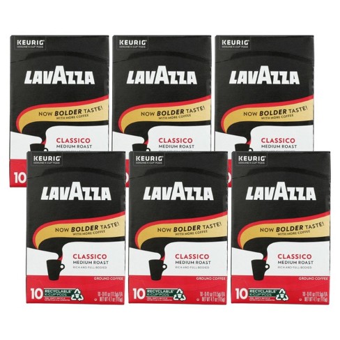 Lavazza Classico Ground Coffee K-cup Pods - Case Of 6/10 Ct : Target