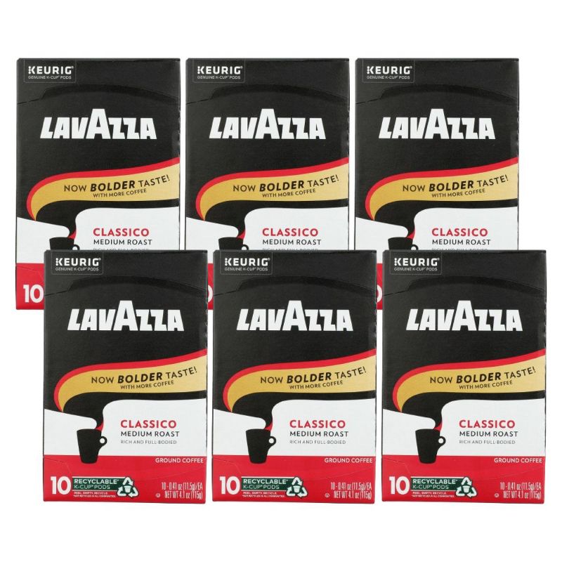 Lavazza Classico Ground Coffee K-Cup Pods - Case of 6/10 ct, 1 of 7