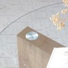 GDFStudio Dunn 34.5" Double-Layer Round Wood and Glass Coffee Table - 4 of 4