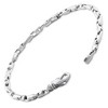 Pompeii3 Men's 14k Gold (16gram) or Platinum (30gram) 3.5mm Link Bracelet 8.5" - 2 of 4