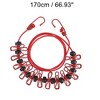 Unique Bargains with Metal Clips*12 & Windproof Beads*13 Clothesline 1 Pc - 4 of 4